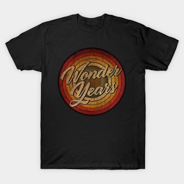 arjunthemaniac, circle retro faded The Wonder Years T-Shirt by arjunthemaniac